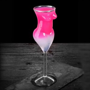 Luxury Woman Body Shaped Glass Wine Goblet High Quality and Hot Selling for Party Occasions